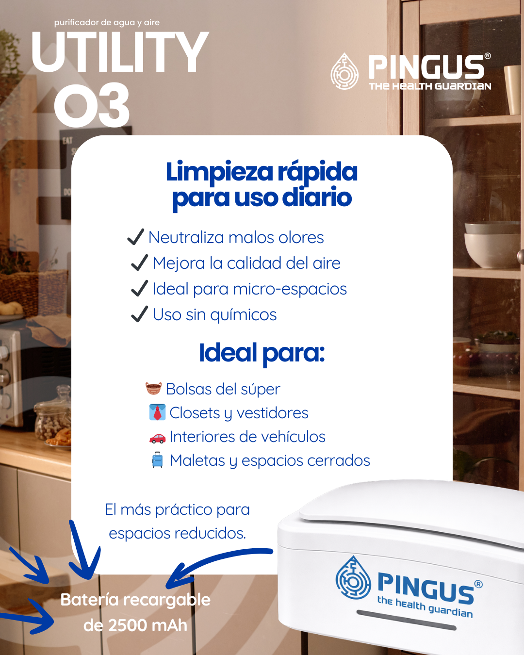 Purificador de Aire UTILITY O3