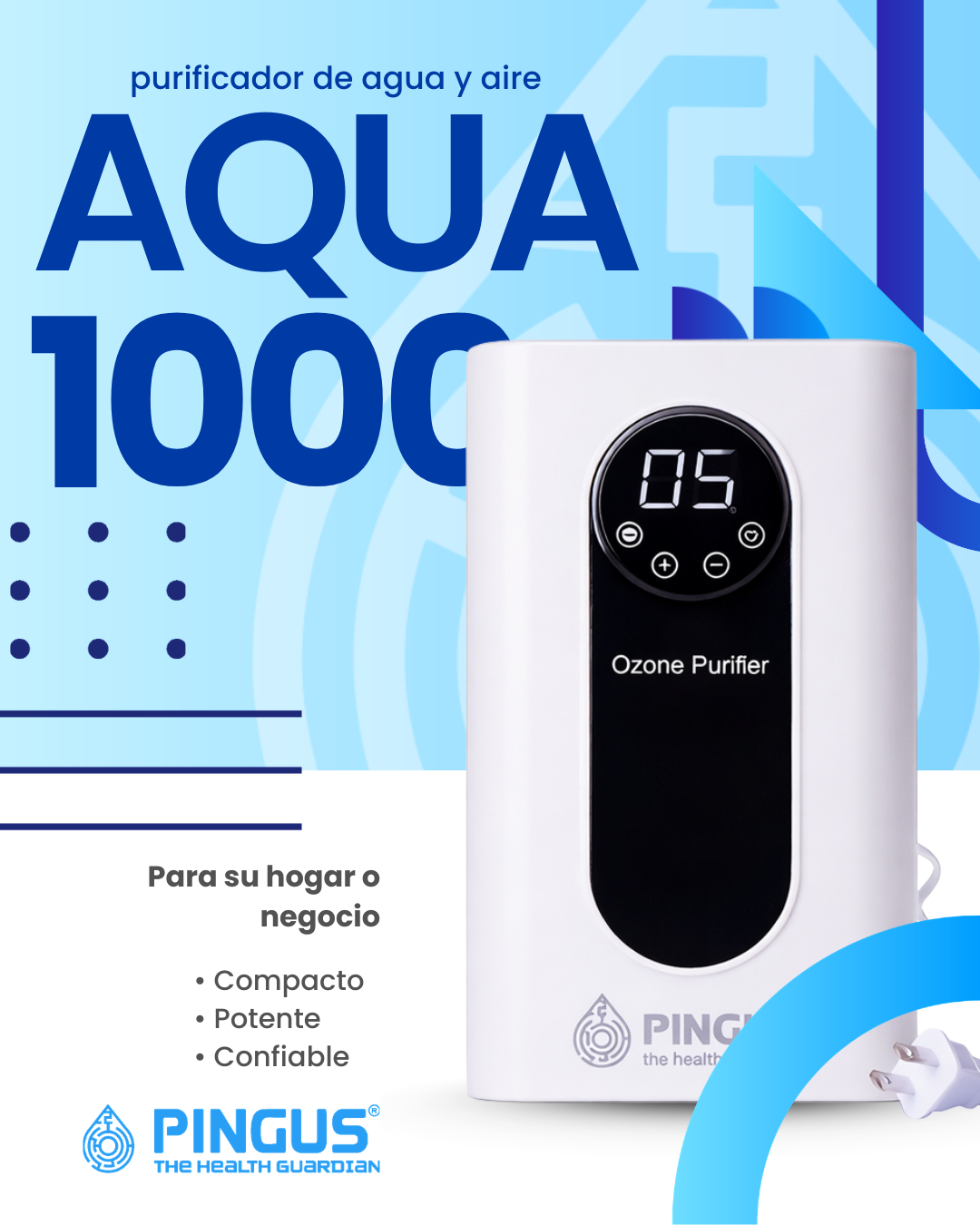 Purificador de Agua/Aire AQUA 1000
