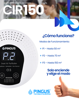 Generador de OZONO Inteligente CIR 150 mgh miniatura 4